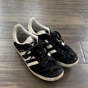 Adidas Black and White Gazelle Sneakers